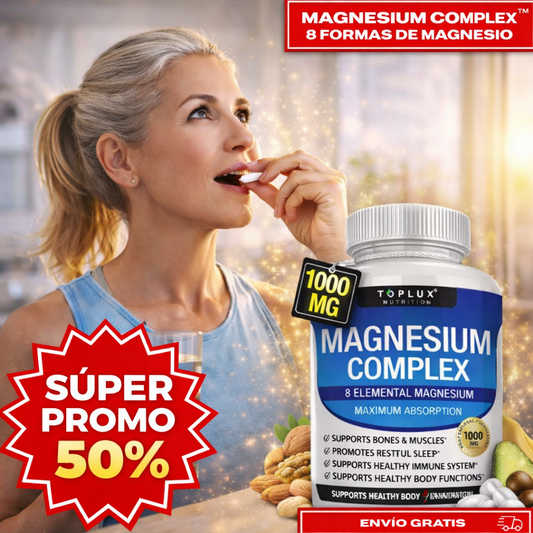 Magnesio Complex Toplux™ 8 en 1 ORIGINALES – Bienestar Completo en una Sola Fórmula